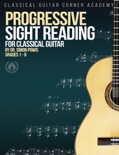 Load image into Gallery viewer, Progressive Sight Reading for Classical Guitar