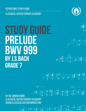 Load image into Gallery viewer, Prelude BWV 999 Study Guide