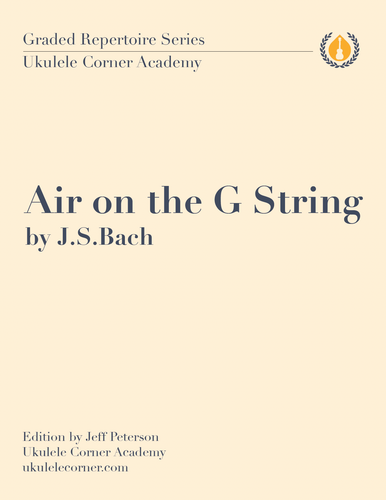 Air on the G String by Bach for Low G Ukulele - PDF Download