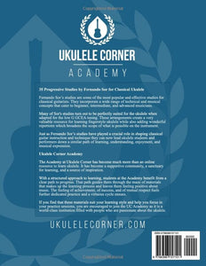 35 Progressive Studies by Fernando Sor for Low G ukulele