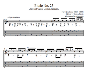 Etude No.23 by Coste