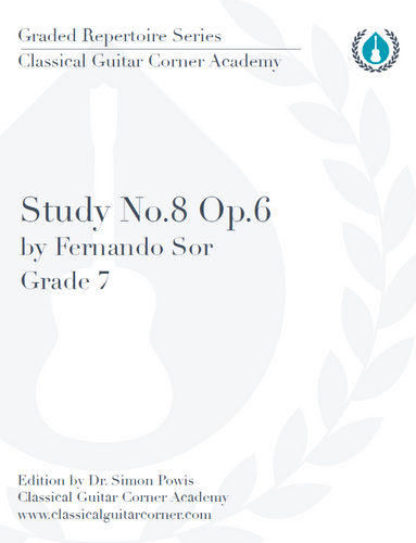 Study Op.6, No.8 by Sor