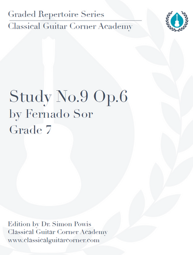 Study No.9, Op.6 by Sor