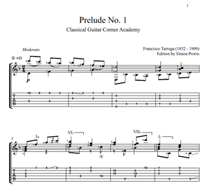 Prelude No.1 by Tarrega