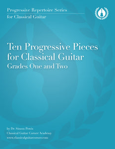 10 Progressive Pieces for Classical Guitar (Beginner) [PDF]