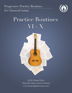 5 Practice Routines for Classical Guitar Book 2 (Beginner/Intermediate) [PDF]