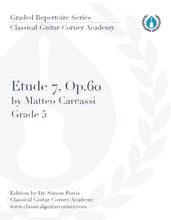 Load image into Gallery viewer, Etude 7 Op.60 by Matteo Carcassi TAB