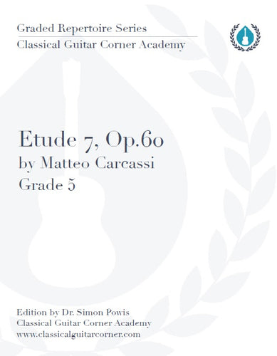 Etude 7 Op.60 by Matteo Carcassi TAB