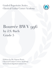 Load image into Gallery viewer, Bourrée by J.S. Bach BWV 996