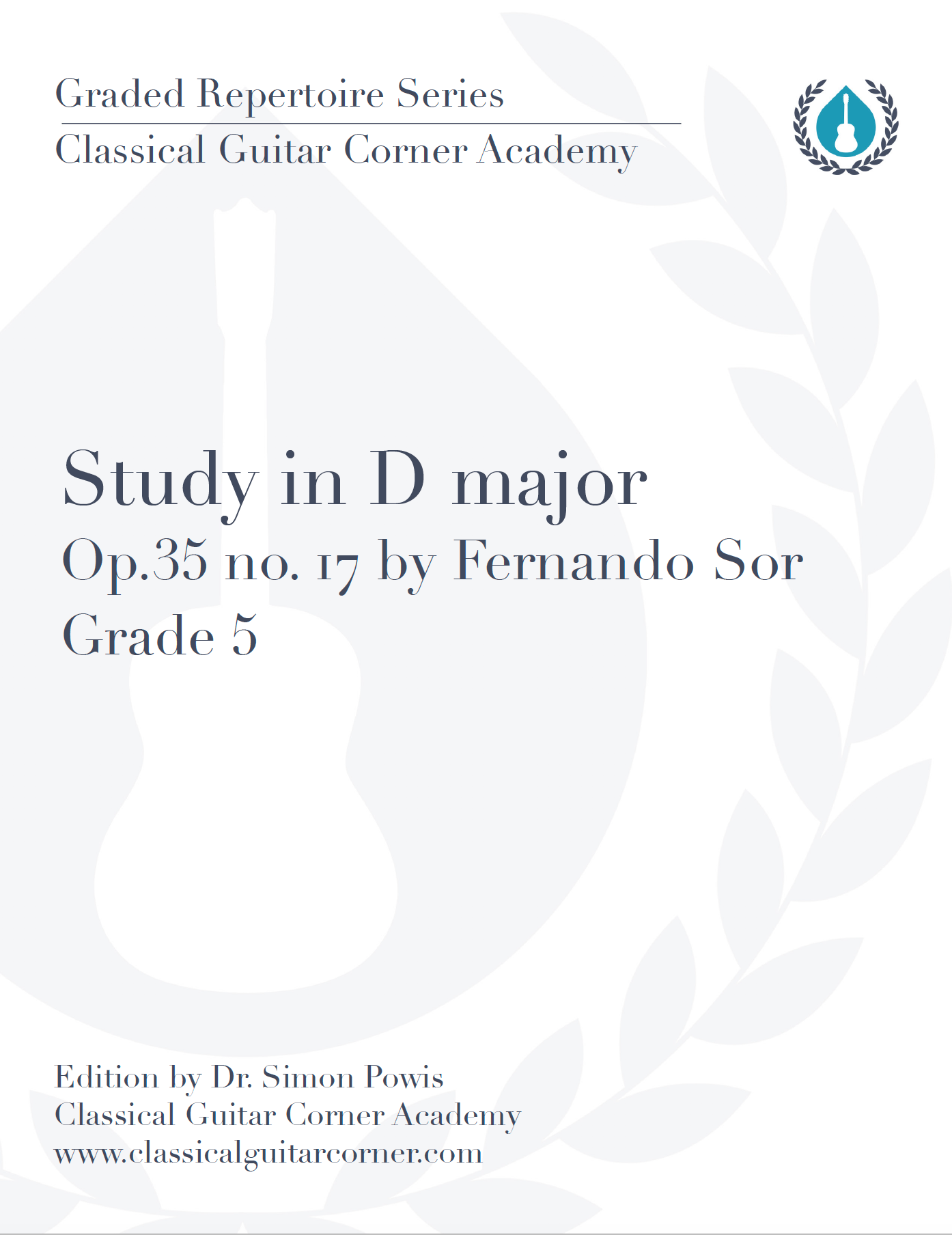 Study in D major Op.35 no.17 by Fernando Sor – Classical Guitar