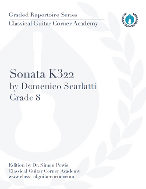 Sonata K322 TAB by Domenico Scarlatti